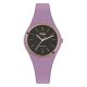 Watch lady in silicone anallergic lavender and pink ring