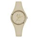 Watch lady in anallergic silicone beige and indexes in Swarovski