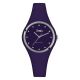 Watch lady in anallergic silicone indigo and indexes in Swarovski