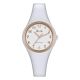 Watch lady in anallergic silicone white, ring and indexes rosati