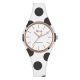 Watch lady in anallergic silicone white with black dots