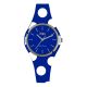 Watch lady in silicone anallergic electric blue with white polka dots