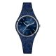 Watch lady in silicone glitterato cobalt blue and blue dial