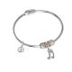 Bracelet with charm in the shape of a musical note