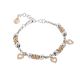 Bracelet beads with hearts rosati of zircons