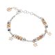 Bracelet beads with stars rosate of zircons