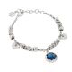 Bracelet With Faceted crystal blue London