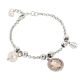 Bracelet With Beads Swarovski crystal and peach
