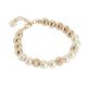 Bracelet with Swarovski beads light gold and diamond