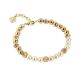 Golden Bracelet with Swarovski beads light gold