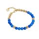 Bracelet with pearls of Blue Agate