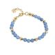 Bracelet with Swarovski and Blue Agate
