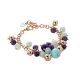 Bracelet with turquoise, amethyst and heavenly Agata
