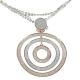 Necklace Pendant with three concentric circles