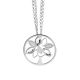 Necklace with a pendant tree of life and Swarovski