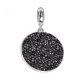 Charm con tappetino Swarovski metallic silver black