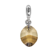 Charm with Swarovski Crystal drop Golden Shadow