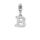 Charm with letter B in zircons