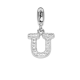 Charm with letter U in zircons