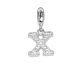 Charm with the letter X in zircons