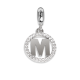 Circular charm in zircons with letter M
