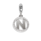Circular charm in zircons with letter N