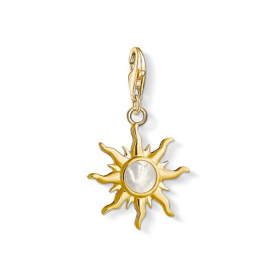Charm Pendant Sun With Mother-Of-Pearl Stone