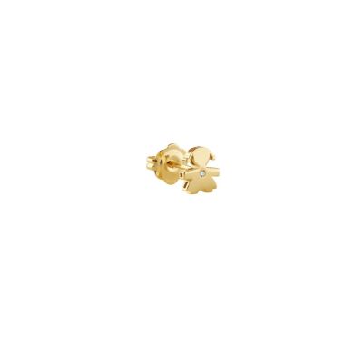 Le Bebè Mono Orecchino Bimba Oro Giallo e Diamante LBB817