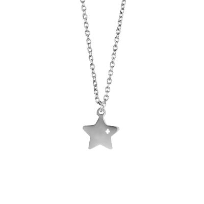 
Steel necklace with pendant star