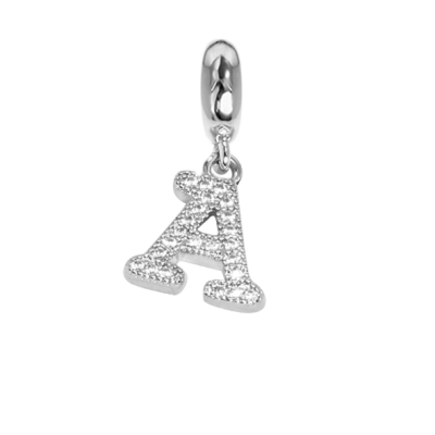Charm with the letter A in zircons