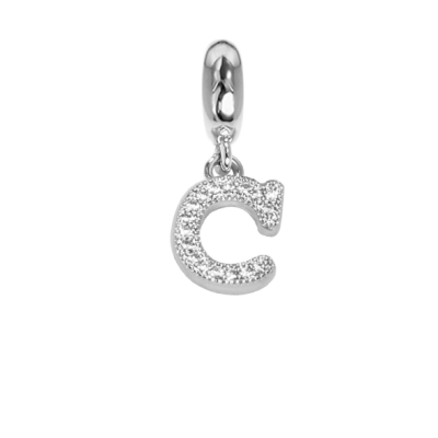 Charm with letter C in zircons