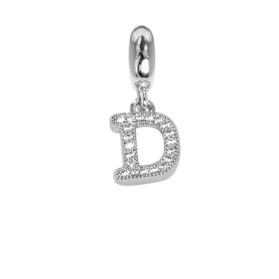 Charm with letter D in zircons