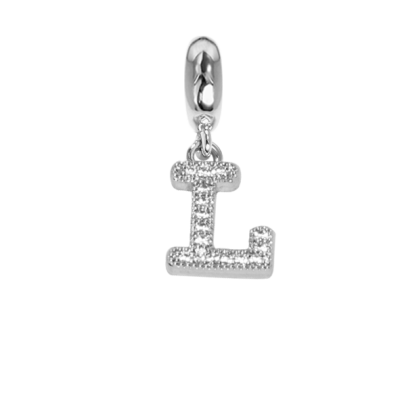Charm with letter L in zircons