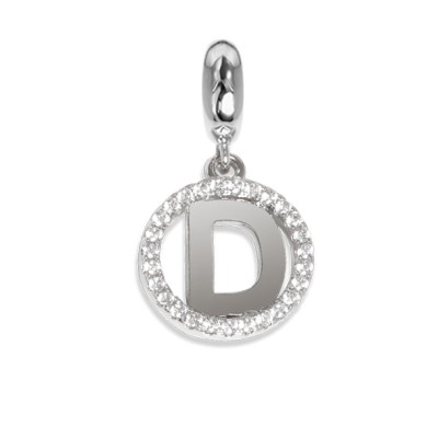 Circular charm in zircons with letter D