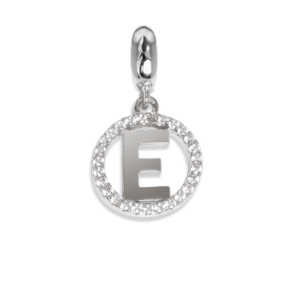 Circular charm in zircons with letter E