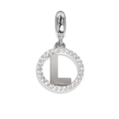 Circular charm in zircons with letter L