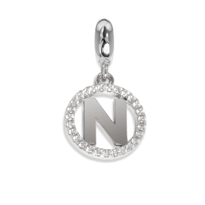 Circular charm in zircons with letter N