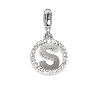 Circular charm in zircons with letter S