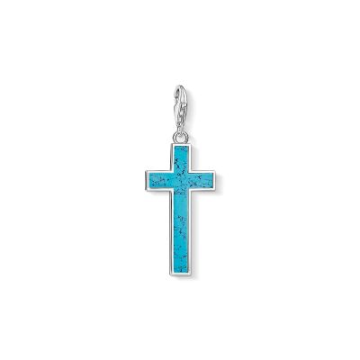 Charm Pendant Turquoise Cross