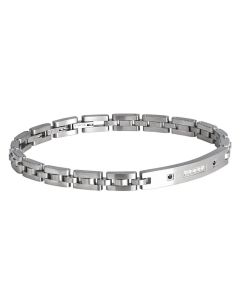 Bracelet links modular steel and zircons