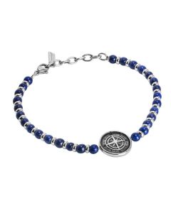 Bracelet with blue agate and Rosa dei ventiÃ‚