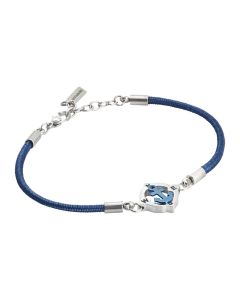 
Man bracelet with blue marine cord and pvd still