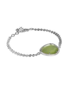 Bracelet With Faceted crystal olivine