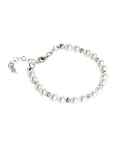 Bracelet with Swarovski beads alternated with diamond balls