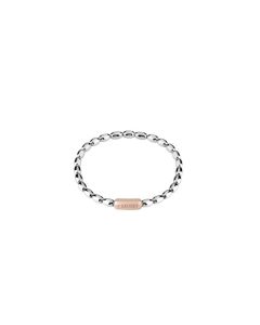 bracciale nirvana in argento 925 oro rosa e diamante