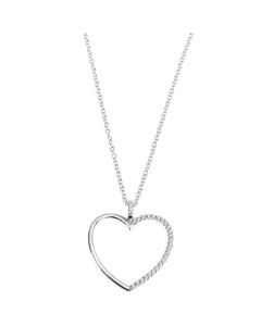 Necklace with a pendant in the heart