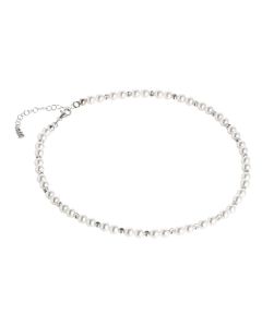 Necklace with Swarovski beads alternated with diamond balls