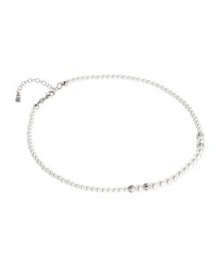 Necklace with Swarovski beads degradÃ¨ and diamond loops