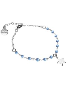 
Bracelet with celestial crystals and star
