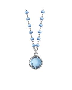 
Necklace with celestial crystals and sky crystal pendant